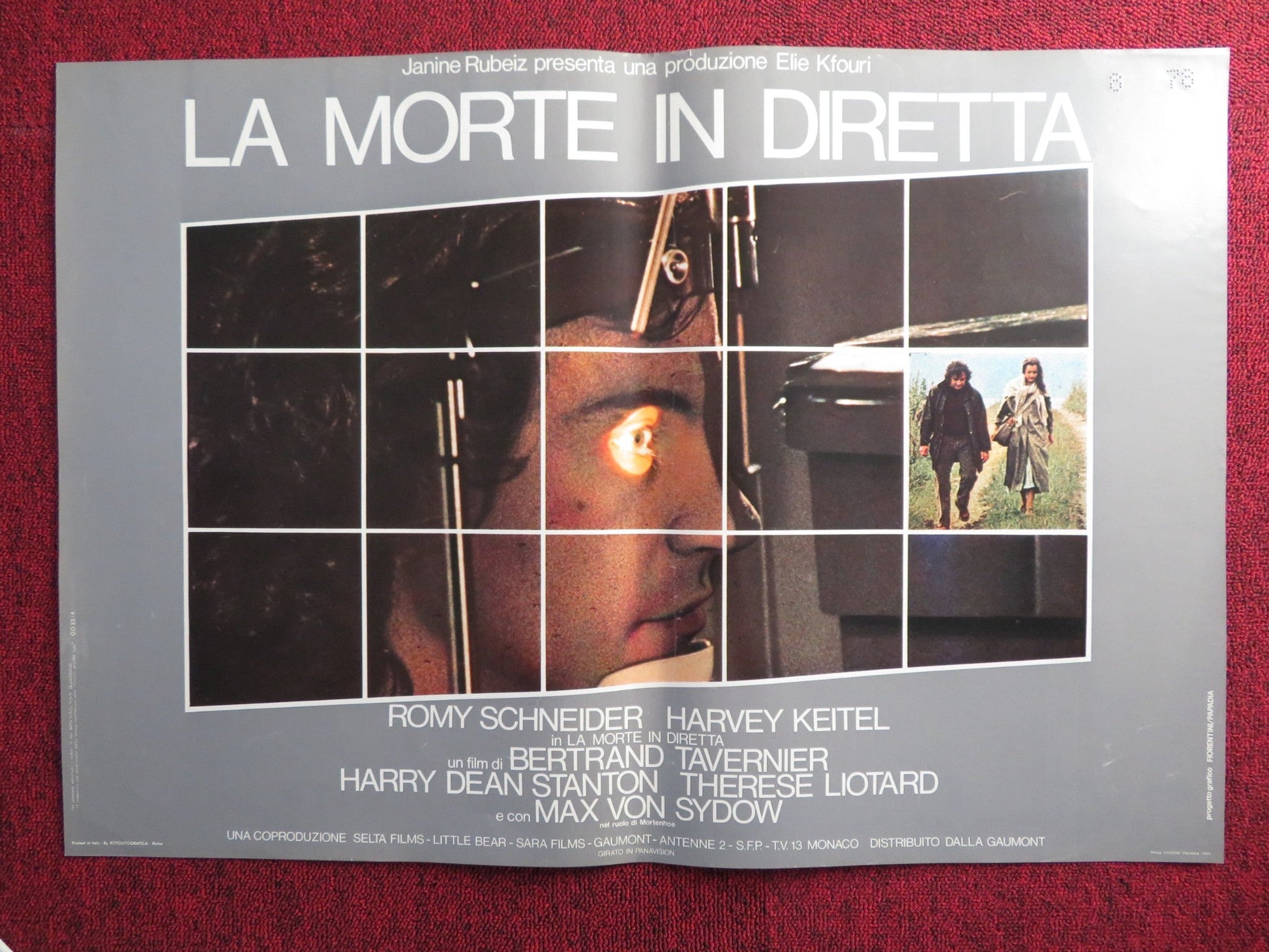 LA MORTE IN DIRETTA / DEATH WATCH ITALIAN FOTOBUSTA POSTER SCHNEIDER KEITEL 1980 Rendezvous Cinema Movie posters