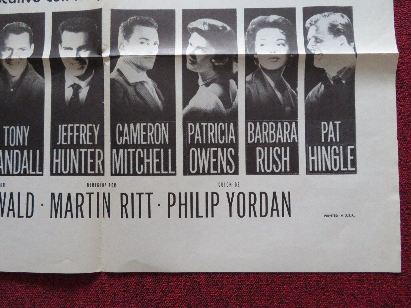 LA MUJER DEL PROJIMO / NO DOWN PAYMET ARGENTINA ONE SHEET FOLDED POSTER 1957 Movie posters