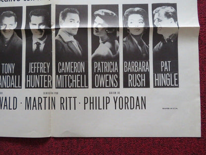 LA MUJER DEL PROJIMO / NO DOWN PAYMET ARGENTINA ONE SHEET FOLDED POSTER 1957 Movie posters