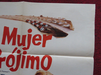 LA MUJER DEL PROJIMO / NO DOWN PAYMET ARGENTINA ONE SHEET FOLDED POSTER 1957 Movie posters