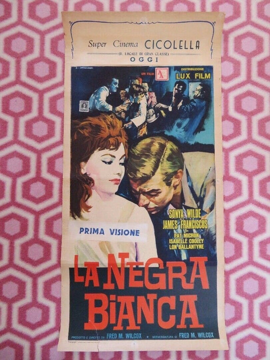 LA NEGRA BIANCA/ I Passed for White ITALIAN LOCANDINA (27" x 13") POSTER 1960 Movie posters