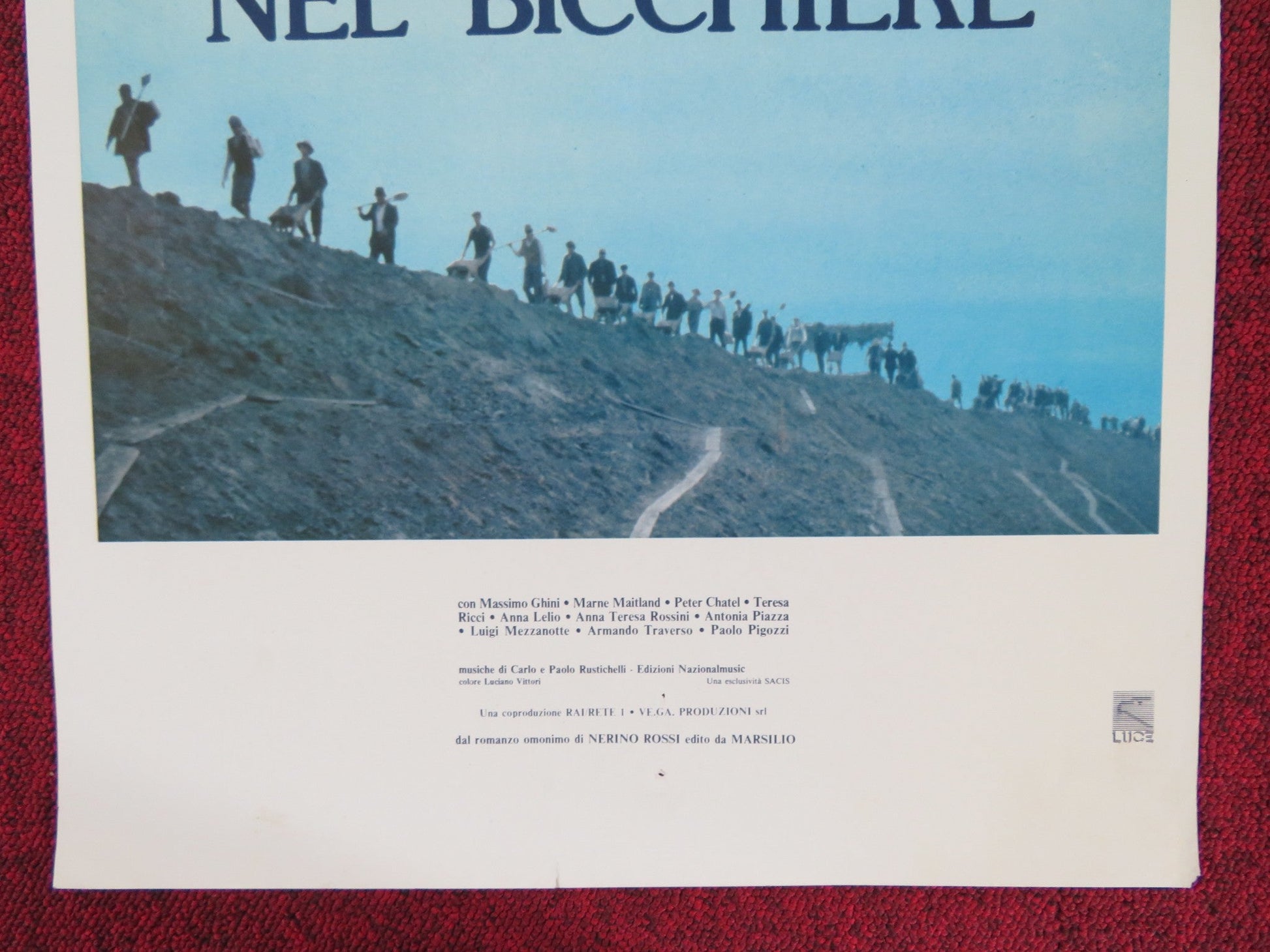 LA NEVE NEL BICCHIERE ITALIAN LOCANDINA POSTER MASSIMO GHINI MARNE MAITLAND 1984 Rendezvous Cinema Movie posters