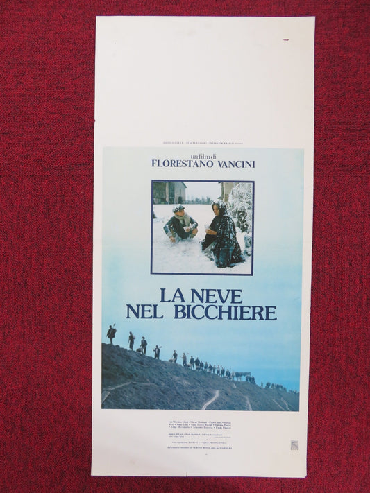 LA NEVE NEL BICCHIERE ITALIAN LOCANDINA POSTER MASSIMO GHINI MARNE MAITLAND 1984 Rendezvous Cinema Movie posters