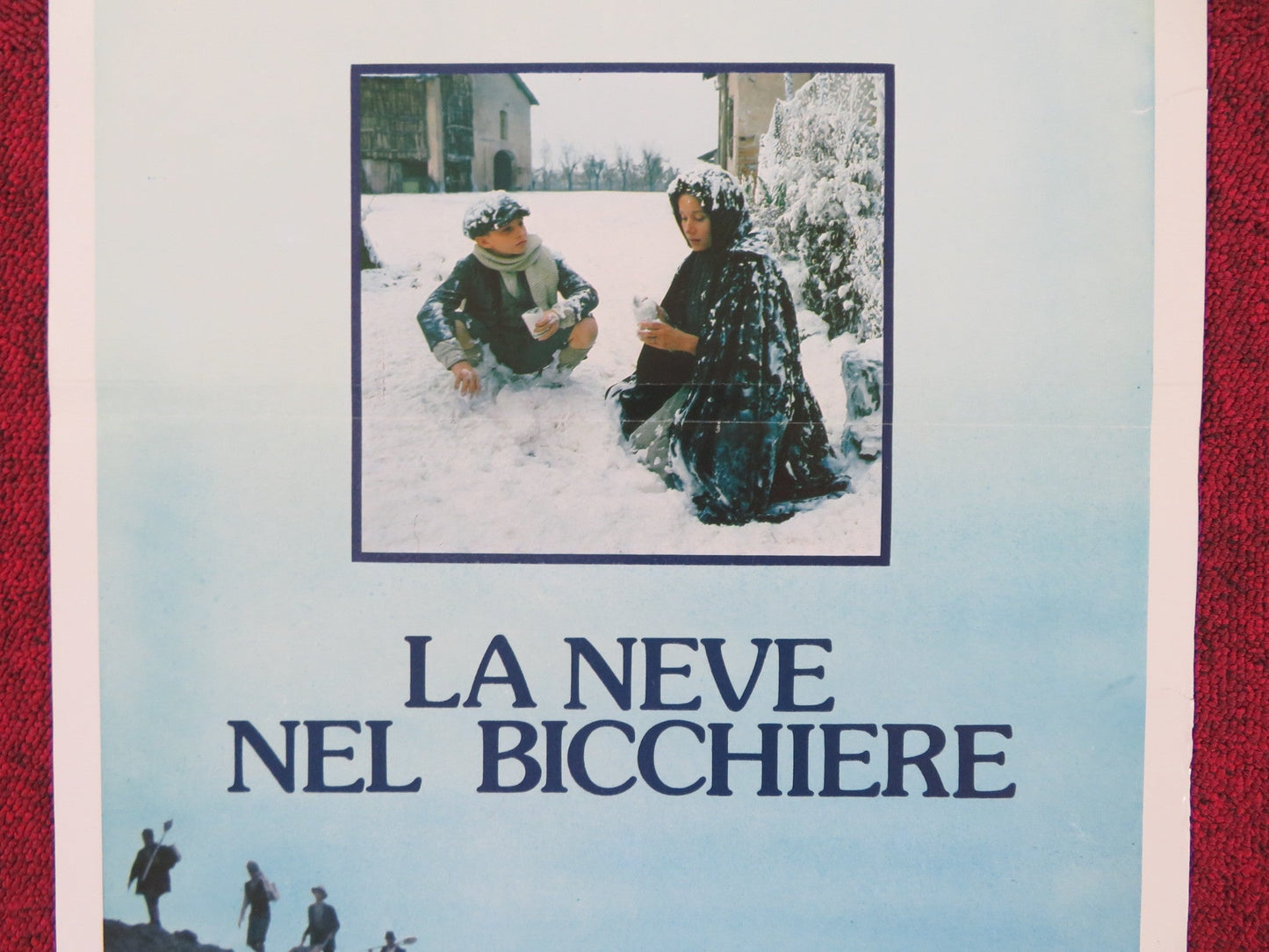 LA NEVE NEL BICCHIERE ITALIAN LOCANDINA POSTER MASSIMO GHINI MARNE MAITLAND 1984 Rendezvous Cinema Movie posters