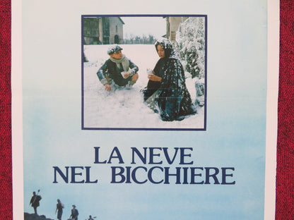LA NEVE NEL BICCHIERE ITALIAN LOCANDINA POSTER MASSIMO GHINI MARNE MAITLAND 1984 Rendezvous Cinema Movie posters