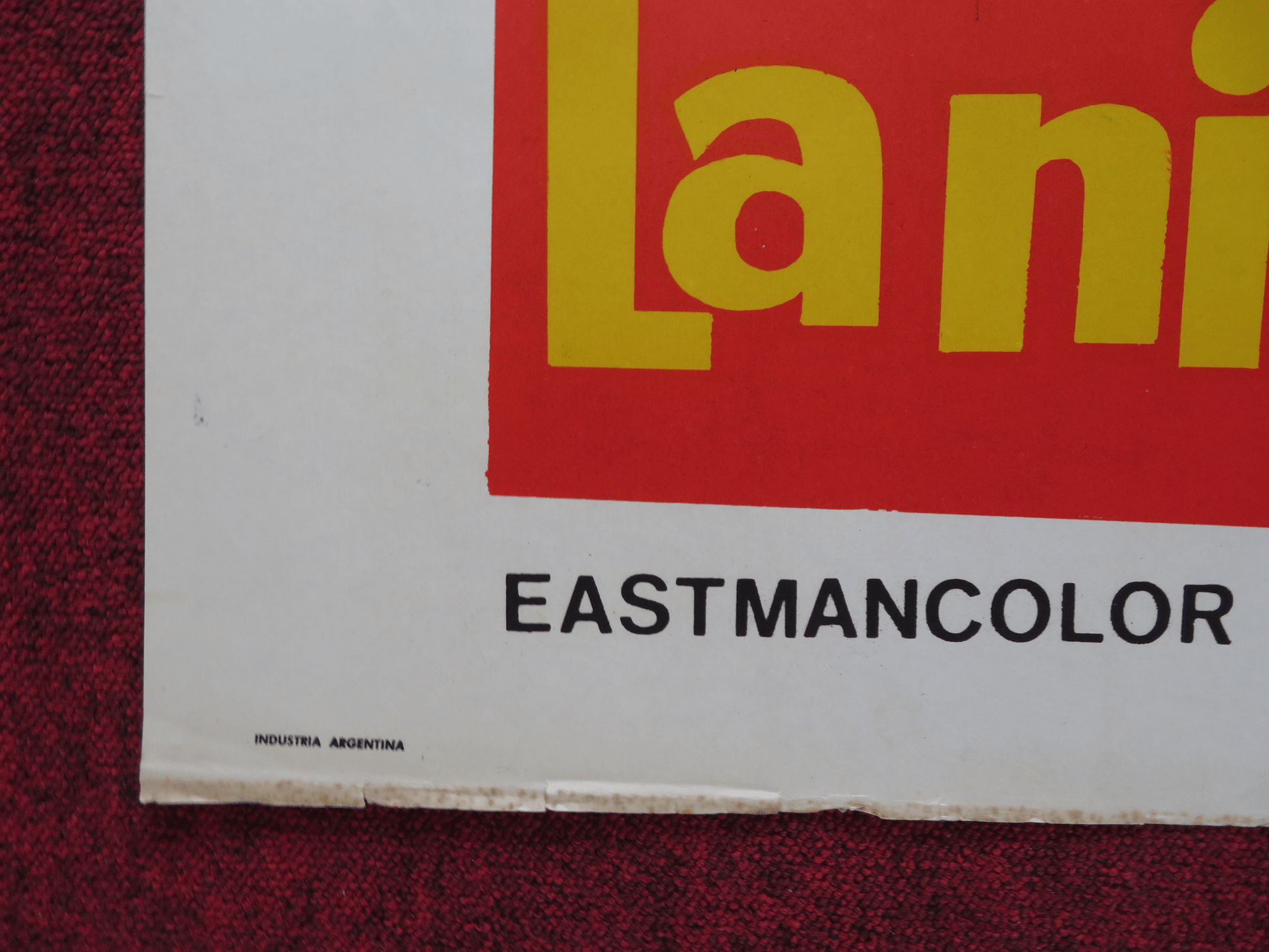 LA NINA DEL PATIO FOLDED ARGENTINA ONE SHEET POSTER ESTRELLITA CASTRO 1967 Rendezvous Cinema Movie posters