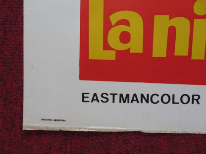 LA NINA DEL PATIO FOLDED ARGENTINA ONE SHEET POSTER ESTRELLITA CASTRO 1967 Rendezvous Cinema Movie posters