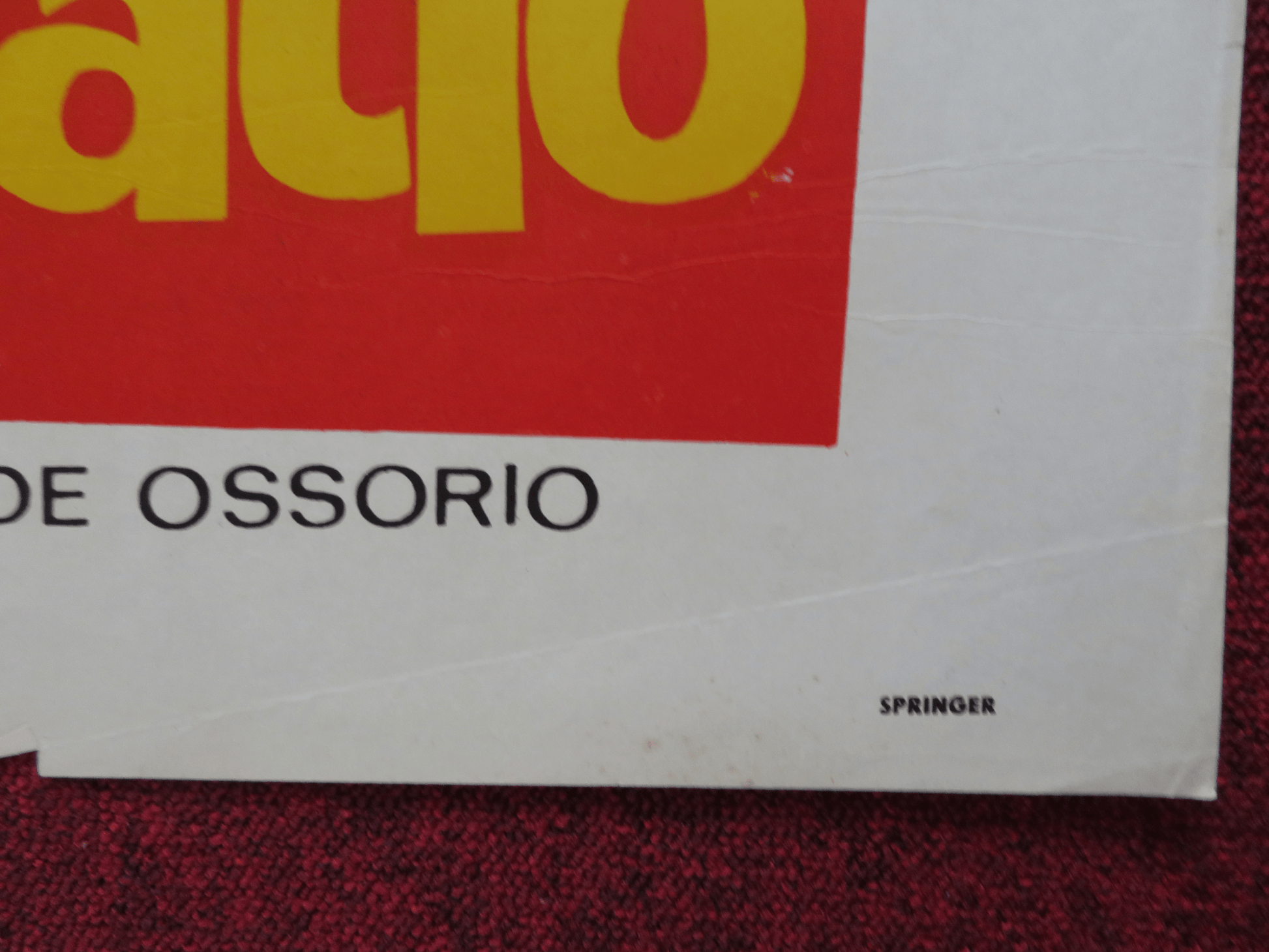 LA NINA DEL PATIO FOLDED ARGENTINA ONE SHEET POSTER ESTRELLITA CASTRO 1967 Rendezvous Cinema Movie posters