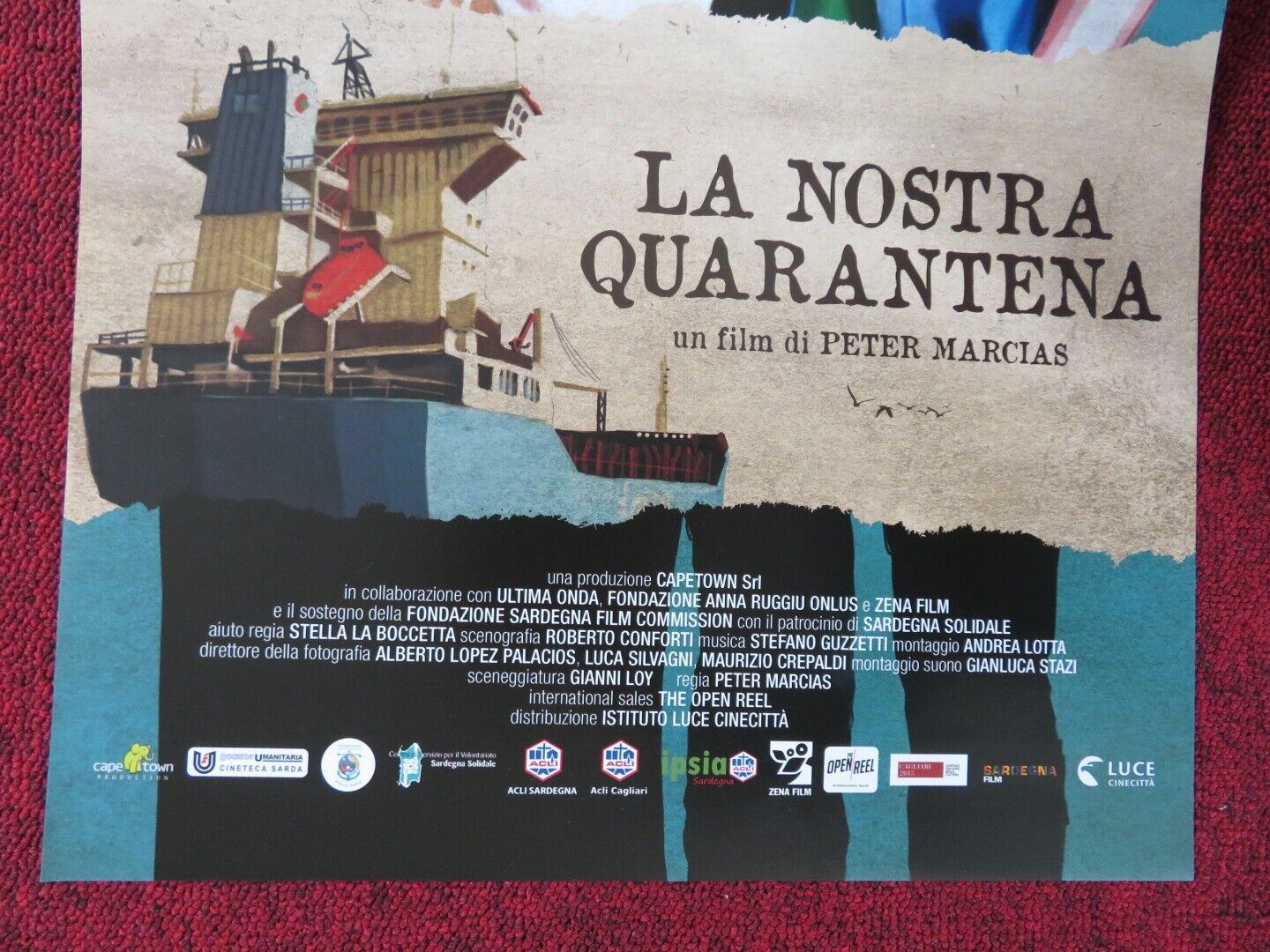 LA NOSTRA QUARANTENA ITALIAN LOCANDINA (27"x12.5") POSTER PETER MARCIAS 2015 Movie posters