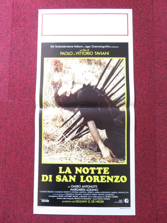 LA NOTTE DI SAN LORENZO ITALIAN LOCANDINA POSTER OMERO ANTONUTTI 1982 Rendezvous Cinema Movie posters