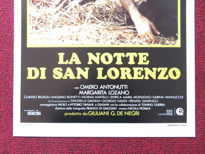 LA NOTTE DI SAN LORENZO ITALIAN LOCANDINA POSTER OMERO ANTONUTTI 1982 Rendezvous Cinema Movie posters