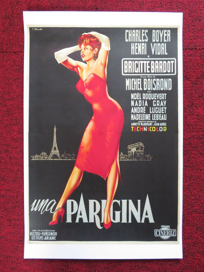 LA PARISIENNE REPRODUCTION PHOTO BRIGITTE BARDOT CHARLES BOYER 1957 Rendezvous Cinema Movie posters