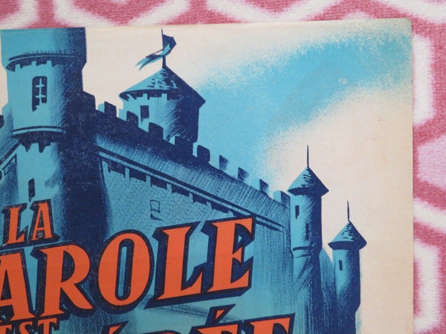 LA PAROLE EST A L'EPEE/ Pia of Ptolomey FRENCH (22.5" x 31.5") POSTER 1958 - Rendezvous Cinema