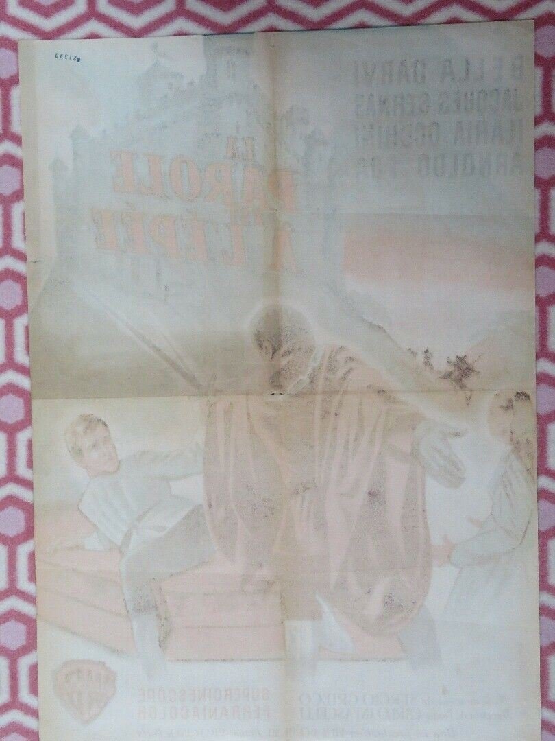 LA PAROLE EST A L'EPEE/ Pia of Ptolomey FRENCH (22.5" x 31.5") POSTER 1958 - Rendezvous Cinema