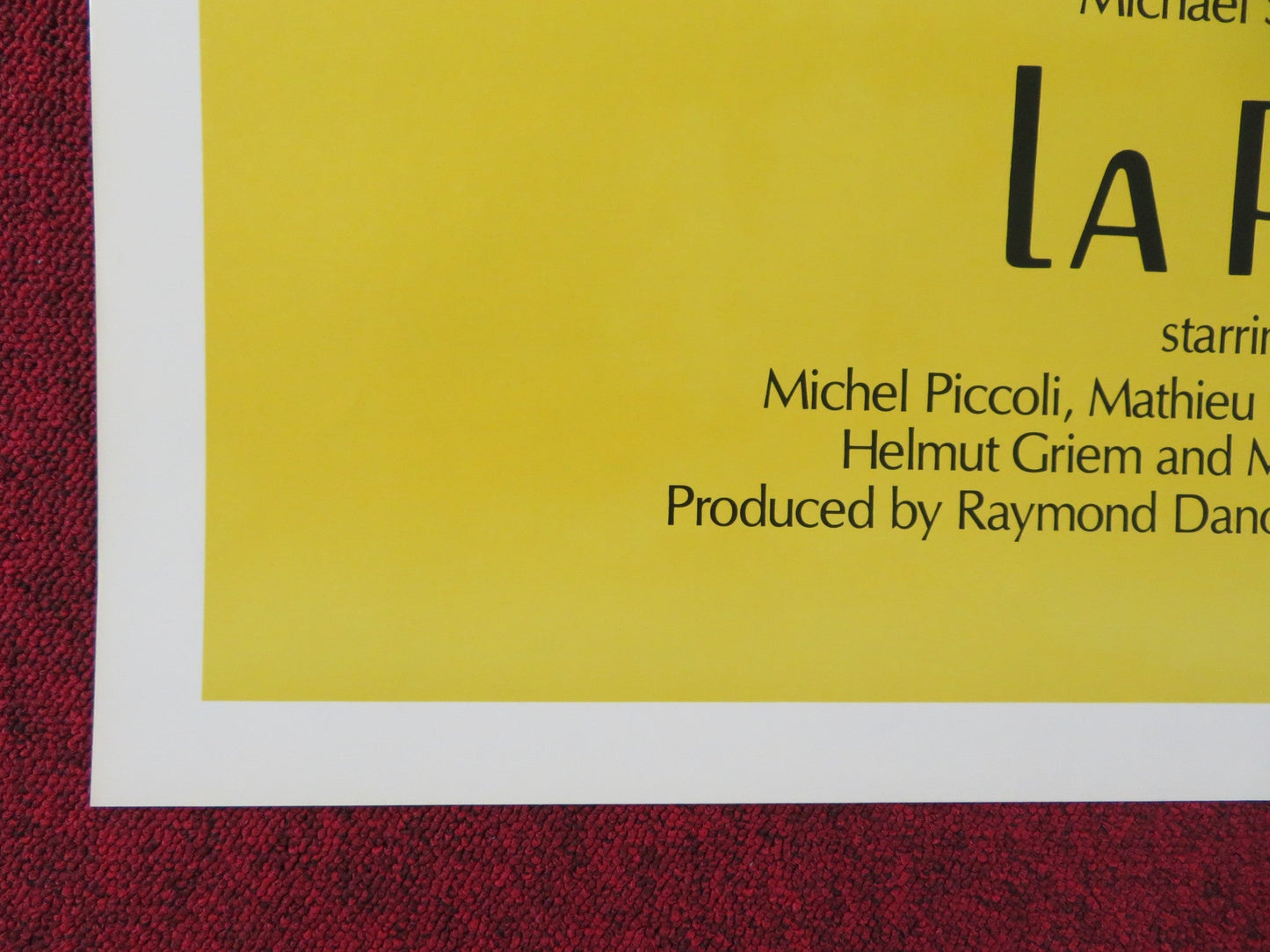 LA PASSANTE US TRI FOLDED ONE SHEET ROLLED POSTER ROMY SCHNEIDER 1982 Rendezvous Cinema Movie posters