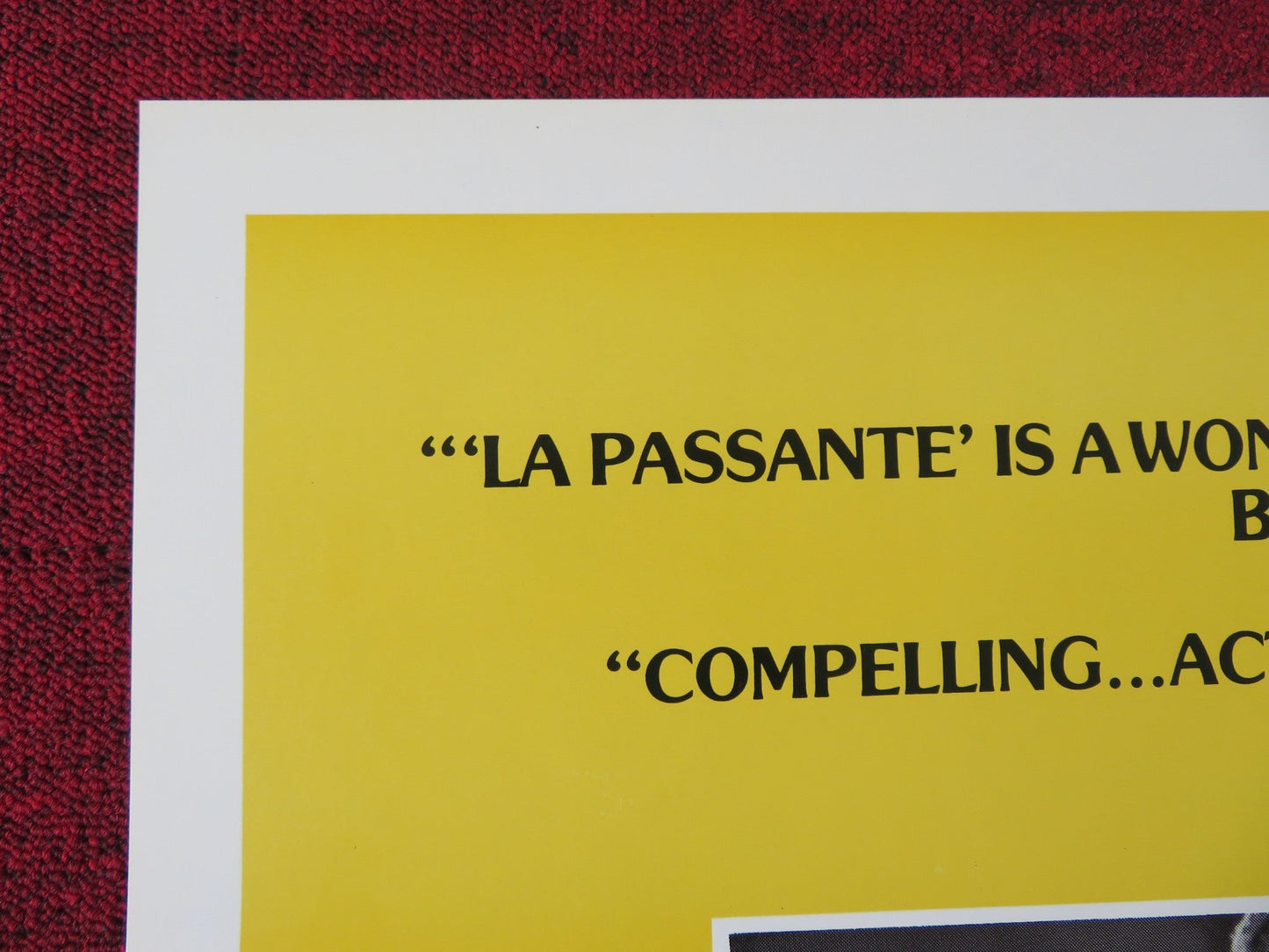 LA PASSANTE US TRI FOLDED ONE SHEET ROLLED POSTER ROMY SCHNEIDER 1982 Rendezvous Cinema Movie posters