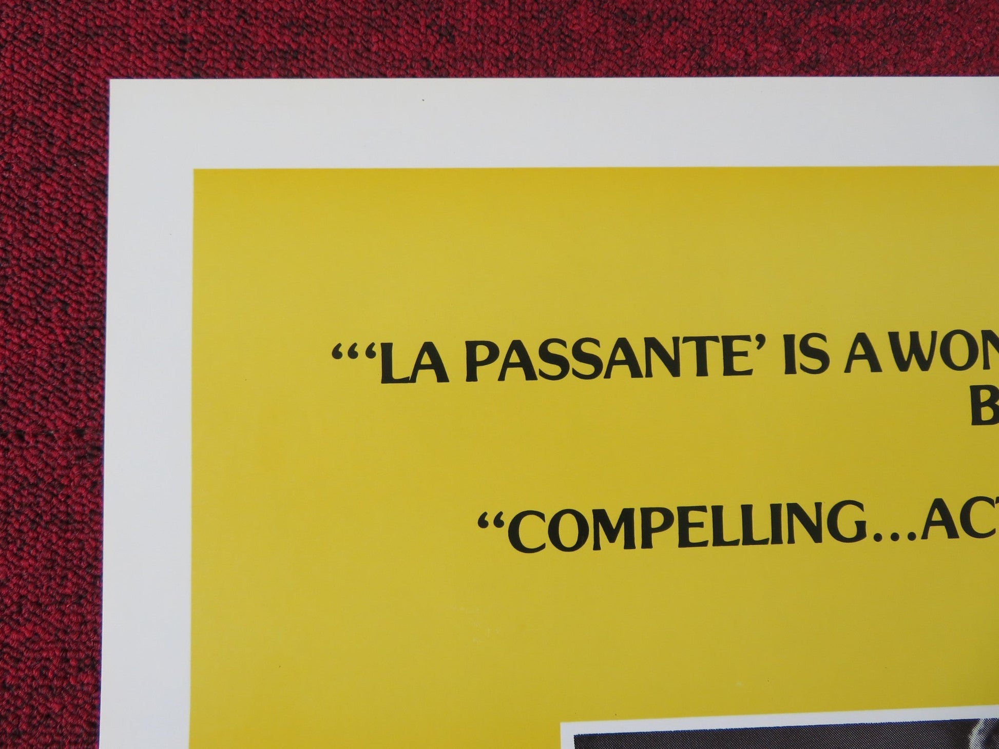 LA PASSANTE US TRI FOLDED ONE SHEET ROLLED POSTER ROMY SCHNEIDER 1982 Rendezvous Cinema Movie posters