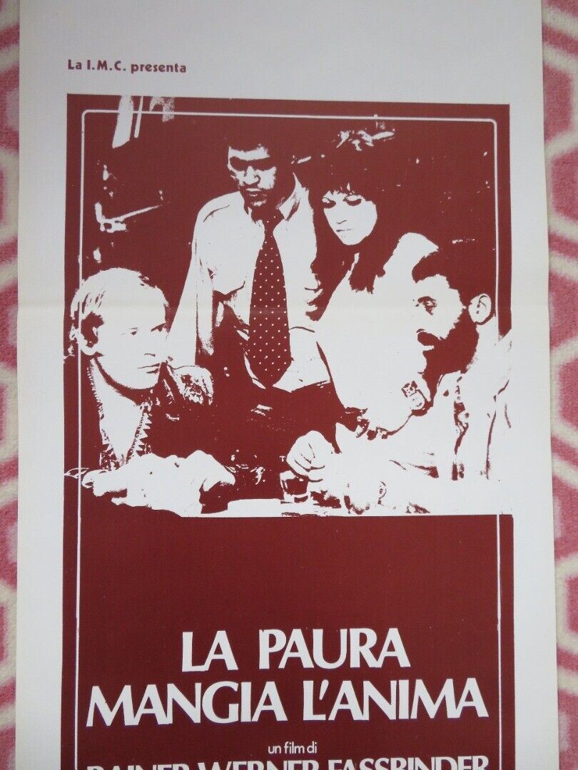 LA PAURA MANGIA L'ANIMA ITALIAN LOCANDINA (27.5"x 13") POSTER RAINER WERNER 1974 Movie posters