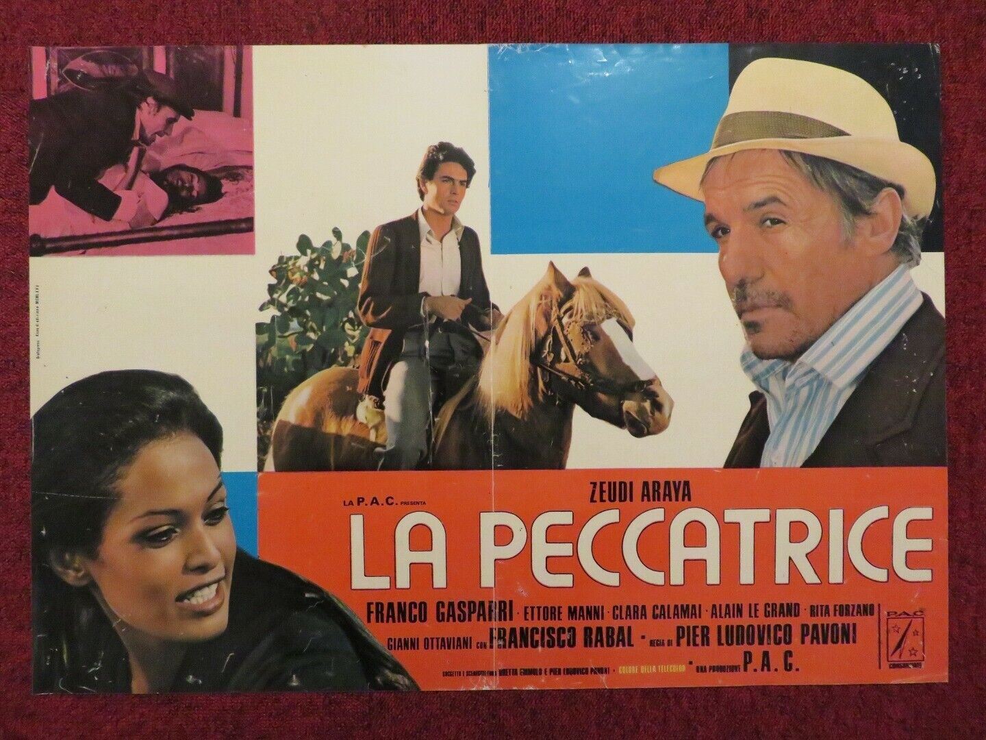 LA PECCATRICE / THE SINNER ITALIAN FOTOBUSTA POSTER ZEUDI ARAYA FRANCO GASPARRI Movie posters
