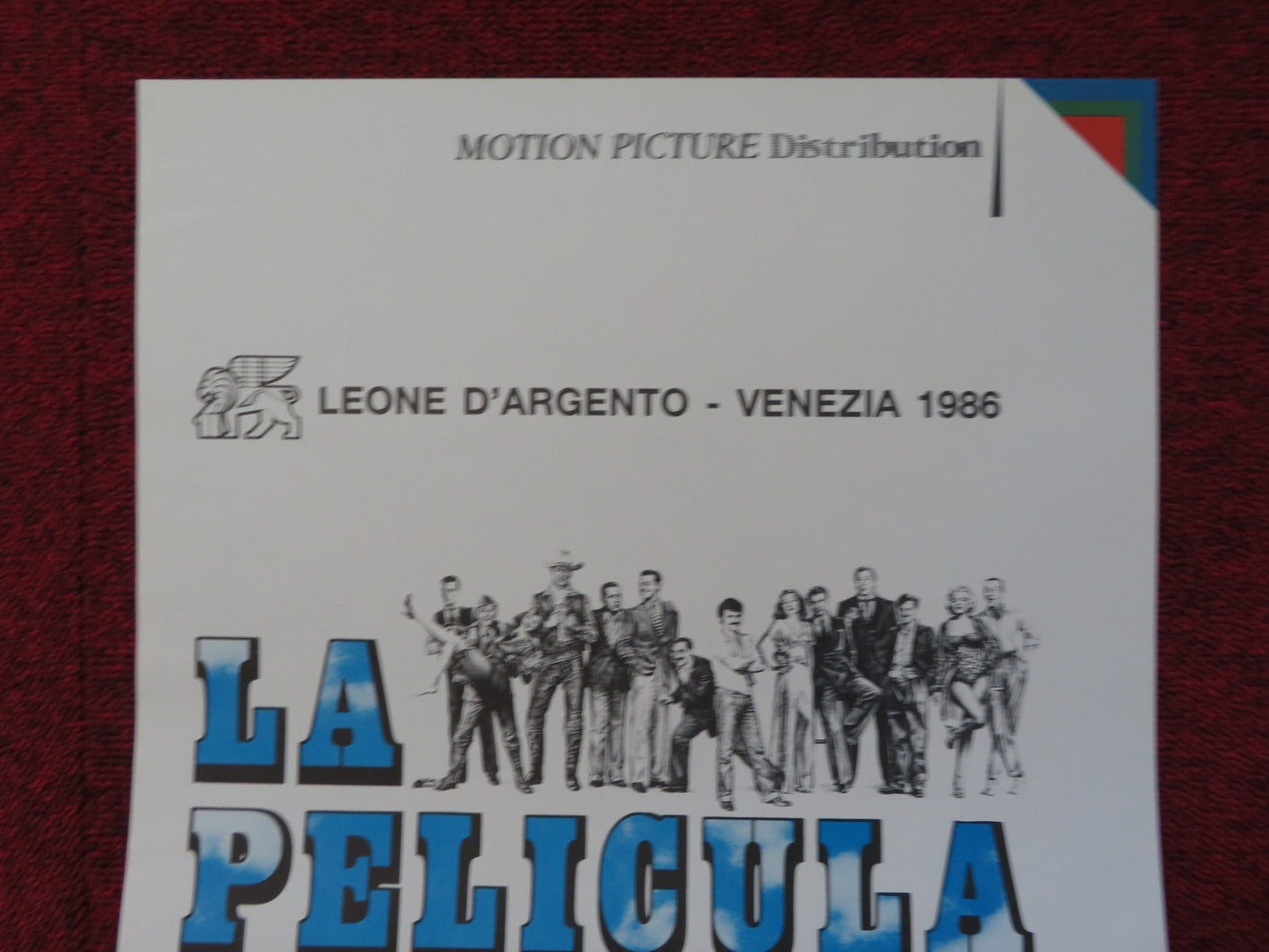LA PELICULA DEL REY ITALIAN LOCANDINA POSTER CARLOS SORIN 1986 Rendezvous Cinema Movie posters