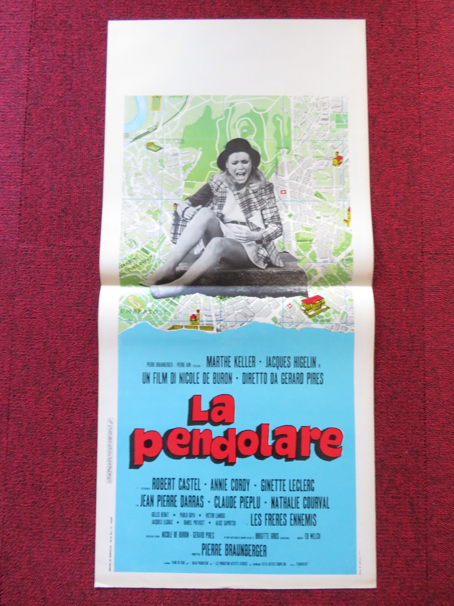 LA PENDOLARE ITALIAN LOCANDINA POSTER MARTHE KELLER JACQUES HIGELIN 1973 Rendezvous Cinema Movie posters