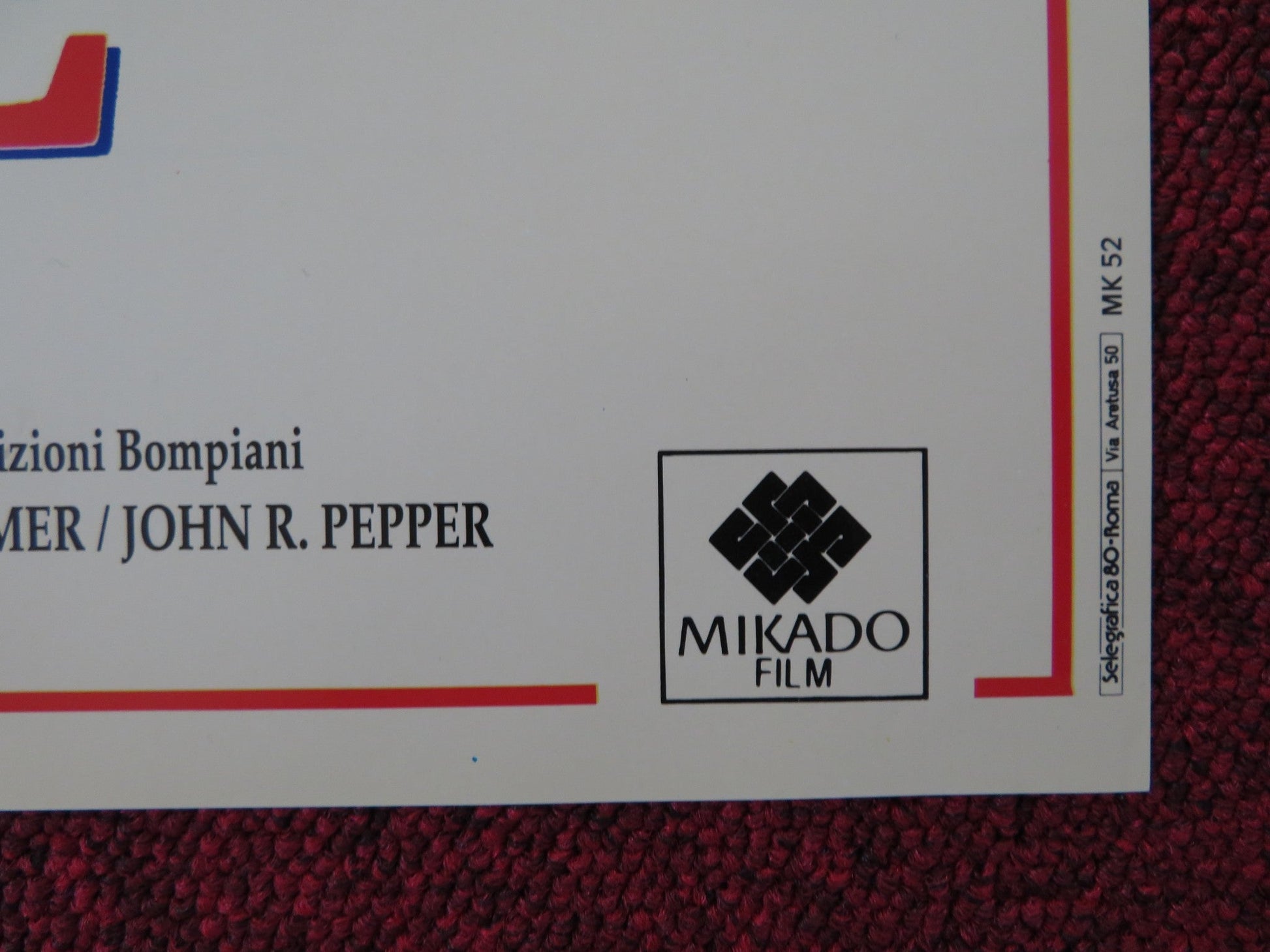 LA PESTE - A ITALIAN FOTOBUSTA POSTER WILLIAM HURT ROBERT DUVALL 1992 Rendezvous Cinema Movie posters