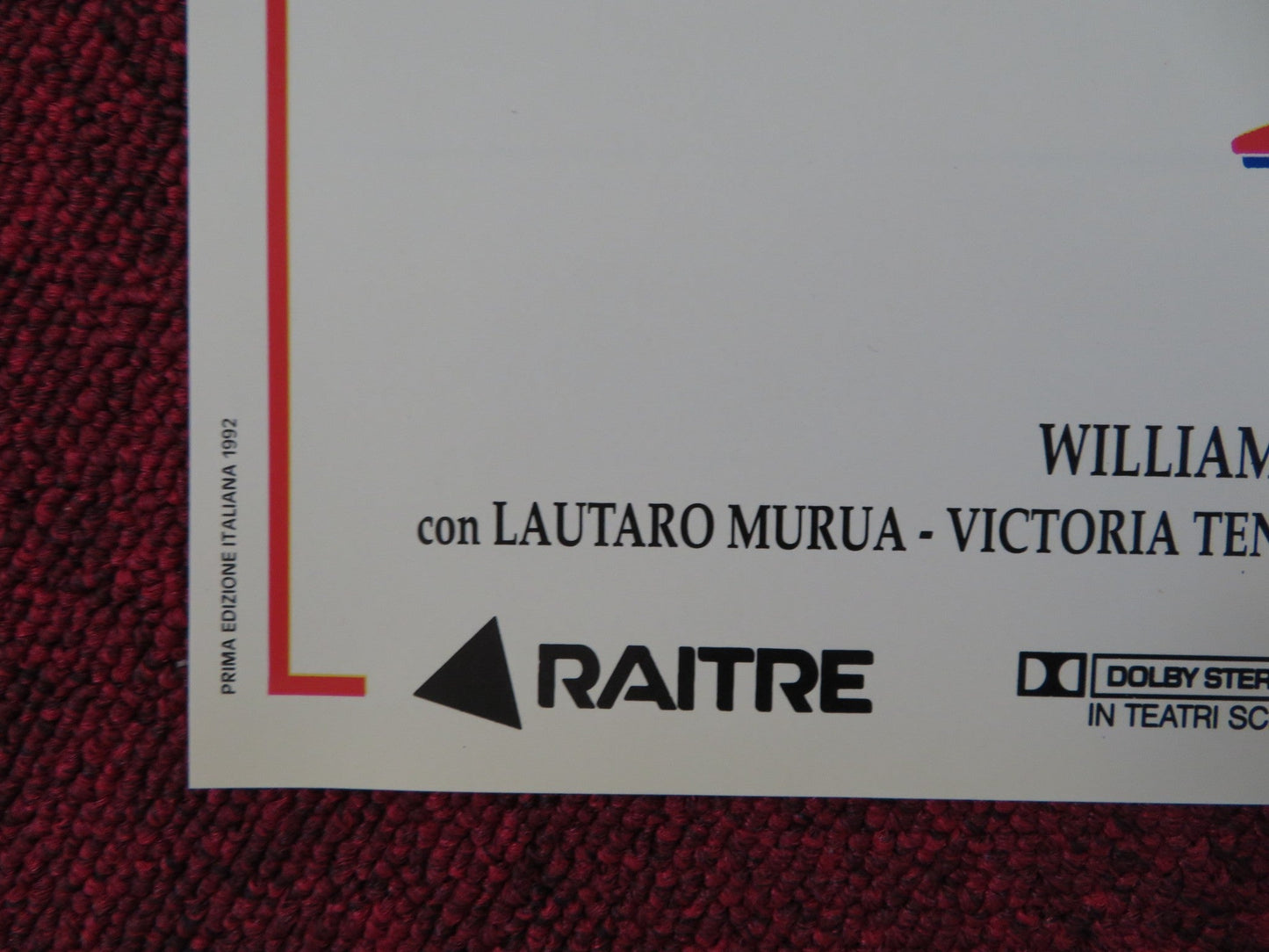 LA PESTE - A ITALIAN FOTOBUSTA POSTER WILLIAM HURT ROBERT DUVALL 1992 Rendezvous Cinema Movie posters