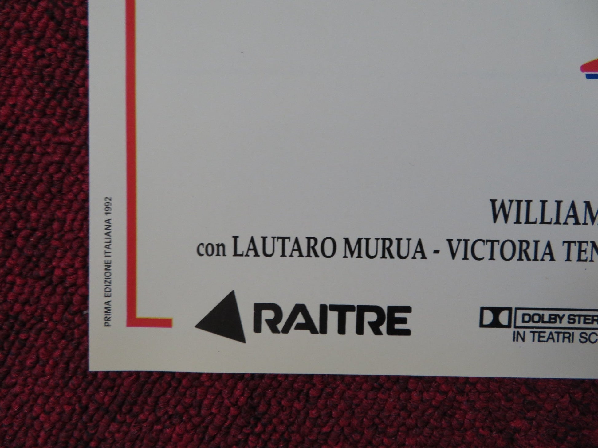 LA PESTE - A ITALIAN FOTOBUSTA POSTER WILLIAM HURT ROBERT DUVALL 1992 Rendezvous Cinema Movie posters