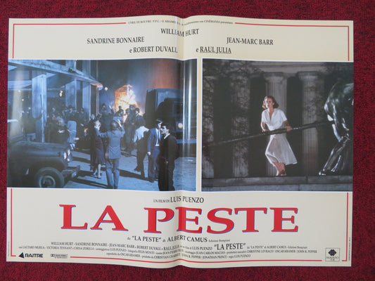 LA PESTE - A ITALIAN FOTOBUSTA POSTER WILLIAM HURT ROBERT DUVALL 1992 Rendezvous Cinema Movie posters