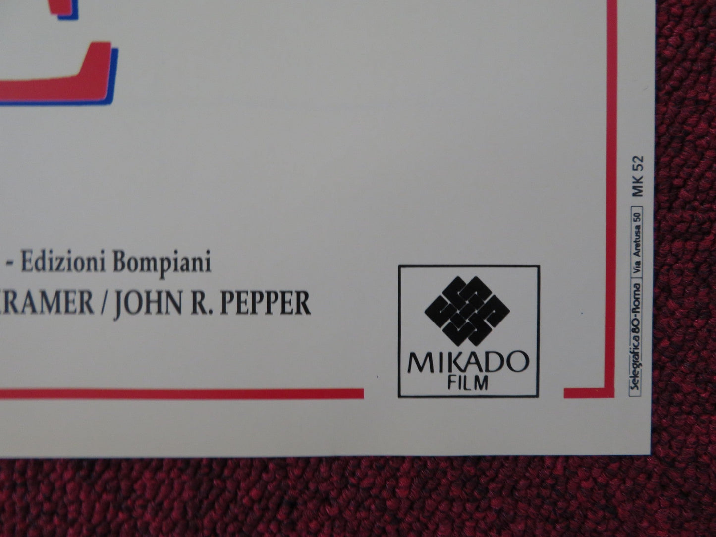 LA PESTE - C ITALIAN FOTOBUSTA POSTER WILLIAM HURT ROBERT DUVALL 1992 Rendezvous Cinema Movie posters