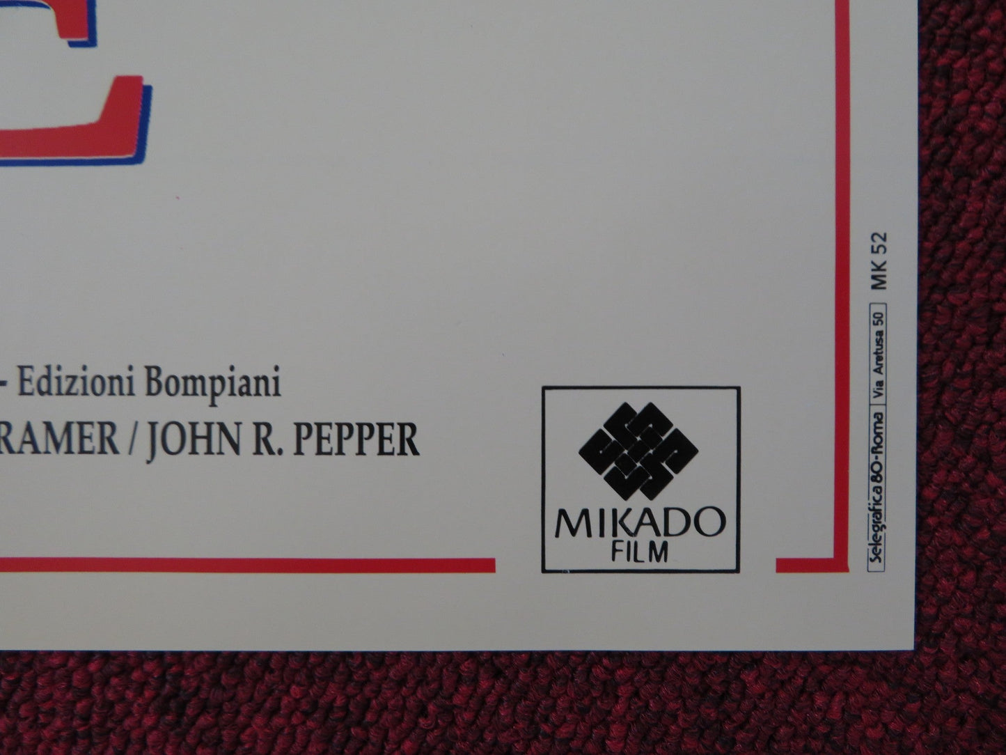 LA PESTE - D ITALIAN FOTOBUSTA POSTER WILLIAM HURT ROBERT DUVALL 1992 Rendezvous Cinema Movie posters