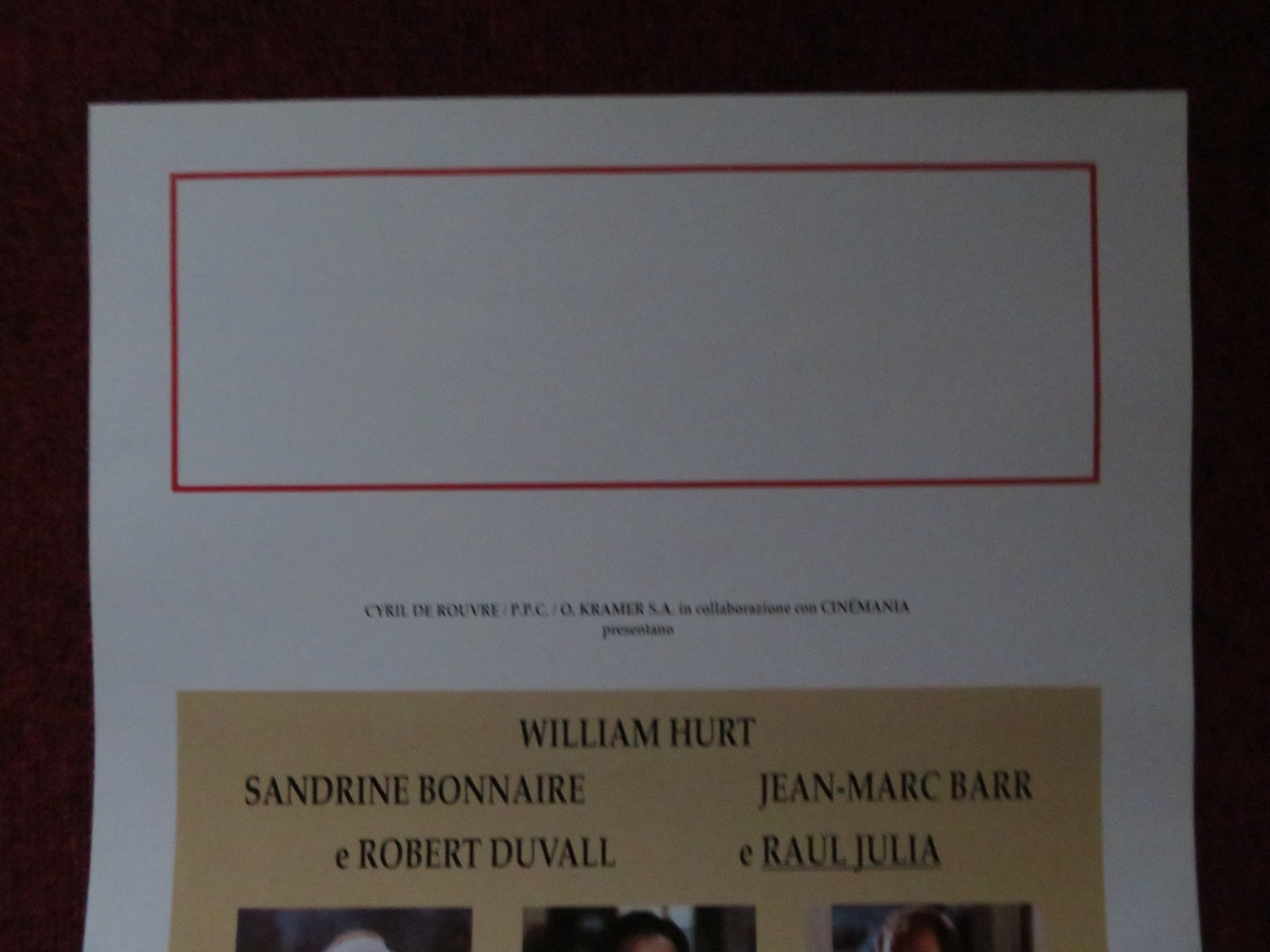 LA PESTE ITALIAN LOCANDINA POSTER WILLIAM HURT ROBERT DUVALL 1992 Rendezvous Cinema Movie posters