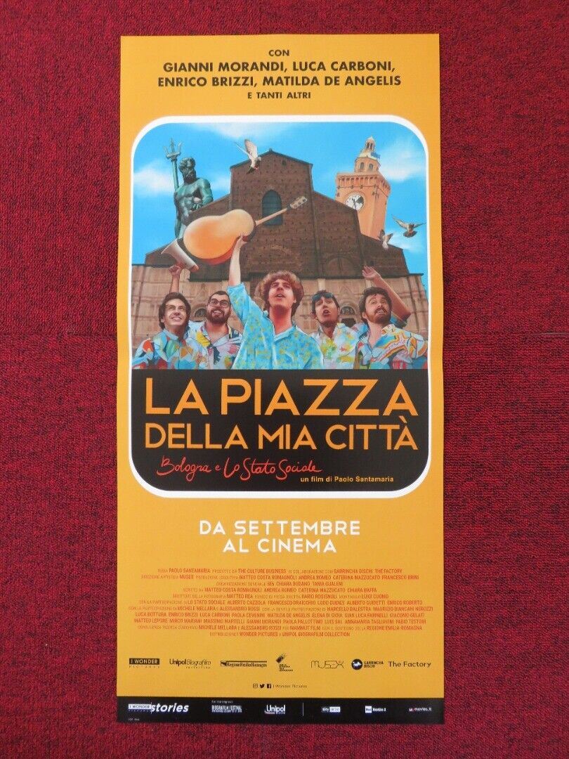 LA PIAZZA DELLA MIA CITTA ITALIAN LOCANDINA (26.5"x12.5") POSTER P SANTAMARI '20 Rendezvous Cinema Movie posters
