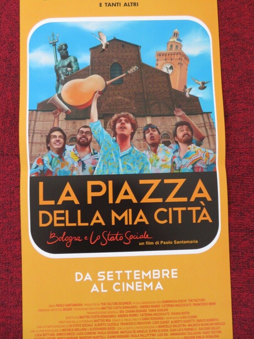 LA PIAZZA DELLA MIA CITTA ITALIAN LOCANDINA (26.5"x12.5") POSTER P SANTAMARI '20 Rendezvous Cinema Movie posters