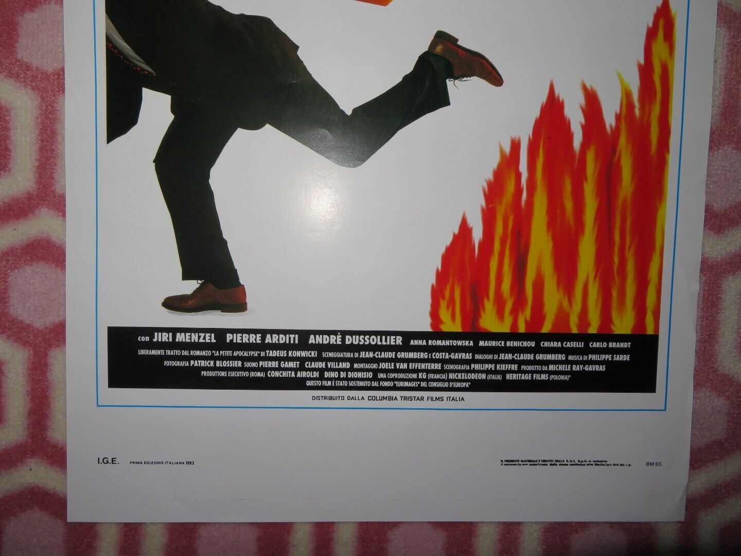 LA PICCOLA APOCALOSSE ITALIAN LOCANDINA (27.5"x13") POSTER COSTA - GAVRAS 1993 Movie posters