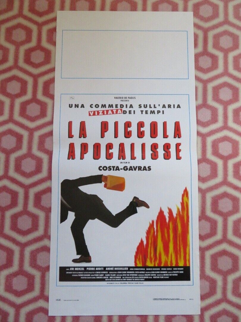 LA PICCOLA APOCALOSSE ITALIAN LOCANDINA (27.5"x13") POSTER COSTA - GAVRAS 1993 Movie posters
