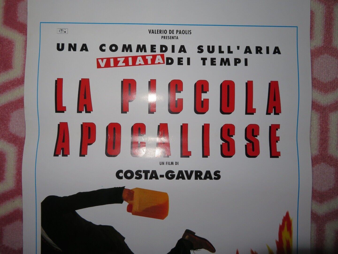 LA PICCOLA APOCALOSSE ITALIAN LOCANDINA (27.5"x13") POSTER COSTA - GAVRAS 1993 Movie posters
