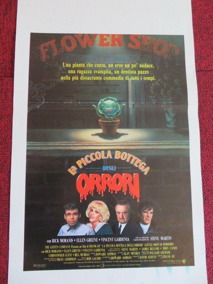 LA PICCOLA BOTTEGA DEGLI ORRORI ITALIAN LOCANDINA (27.5"x13") POSTER 1986 Movie posters