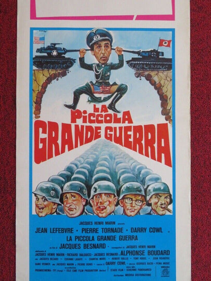 LA PICCOLA GRANDE GUERRA ITALIAN LOCANDINA (27.5"x13.5") POSTER 1977 Movie posters