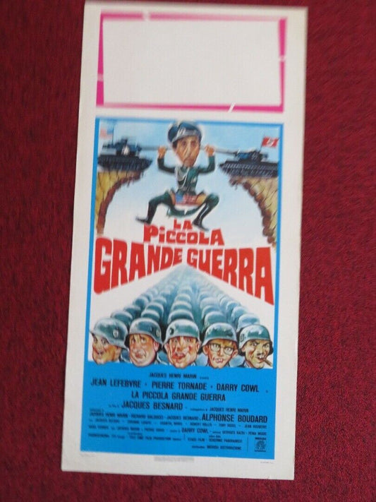 LA PICCOLA GRANDE GUERRA ITALIAN LOCANDINA (27.5"x13.5") POSTER 1977 Movie posters