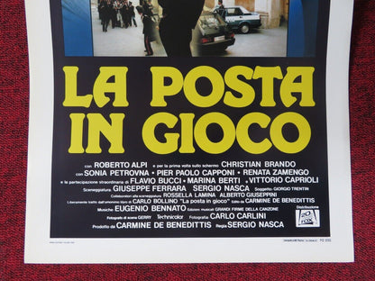 LA POSTA IN GIOCO ITALIAN LOCANDINA (27.5"x13") POSTER LINA SASTRI 1988 Movie posters