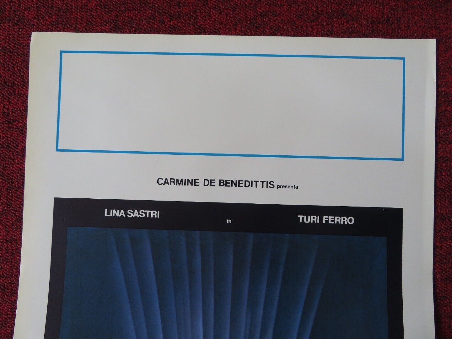 LA POSTA IN GIOCO ITALIAN LOCANDINA (27.5"x13") POSTER LINA SASTRI 1988 Movie posters