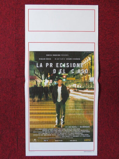 LA PRECISIONE DEL CASO ITALIAN LOCANDINA (27.5"x13") POSTER RINALDO ROCCO 2001 Movie posters