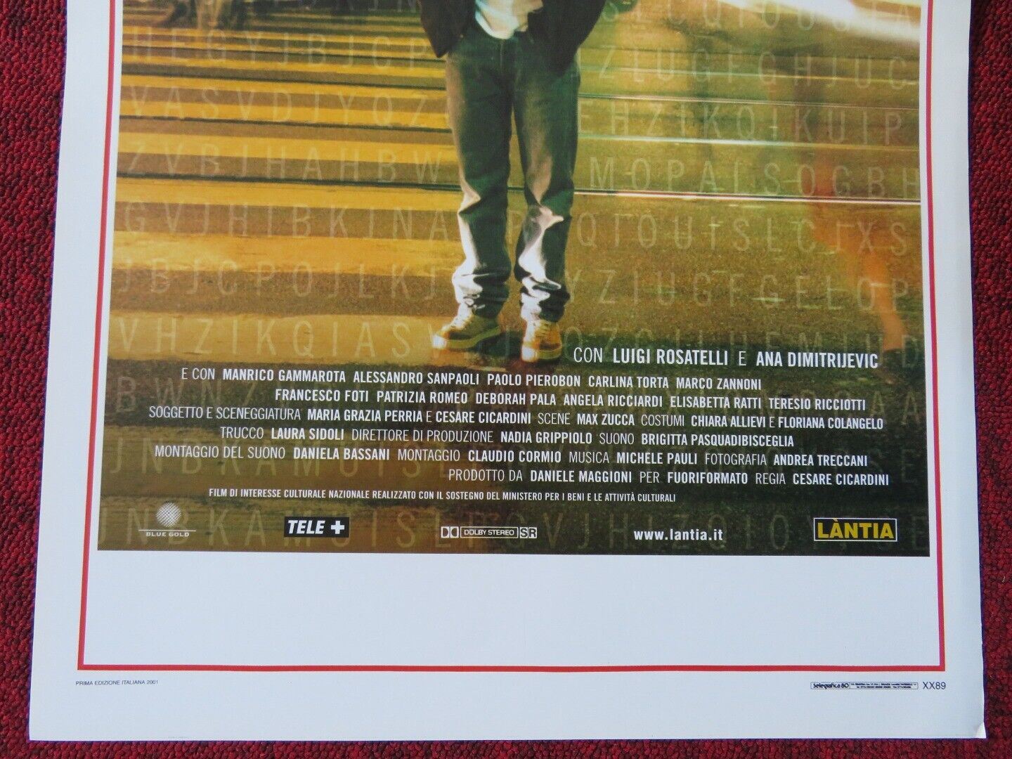 LA PRECISIONE DEL CASO ITALIAN LOCANDINA (27.5"x13") POSTER RINALDO ROCCO 2001 Movie posters