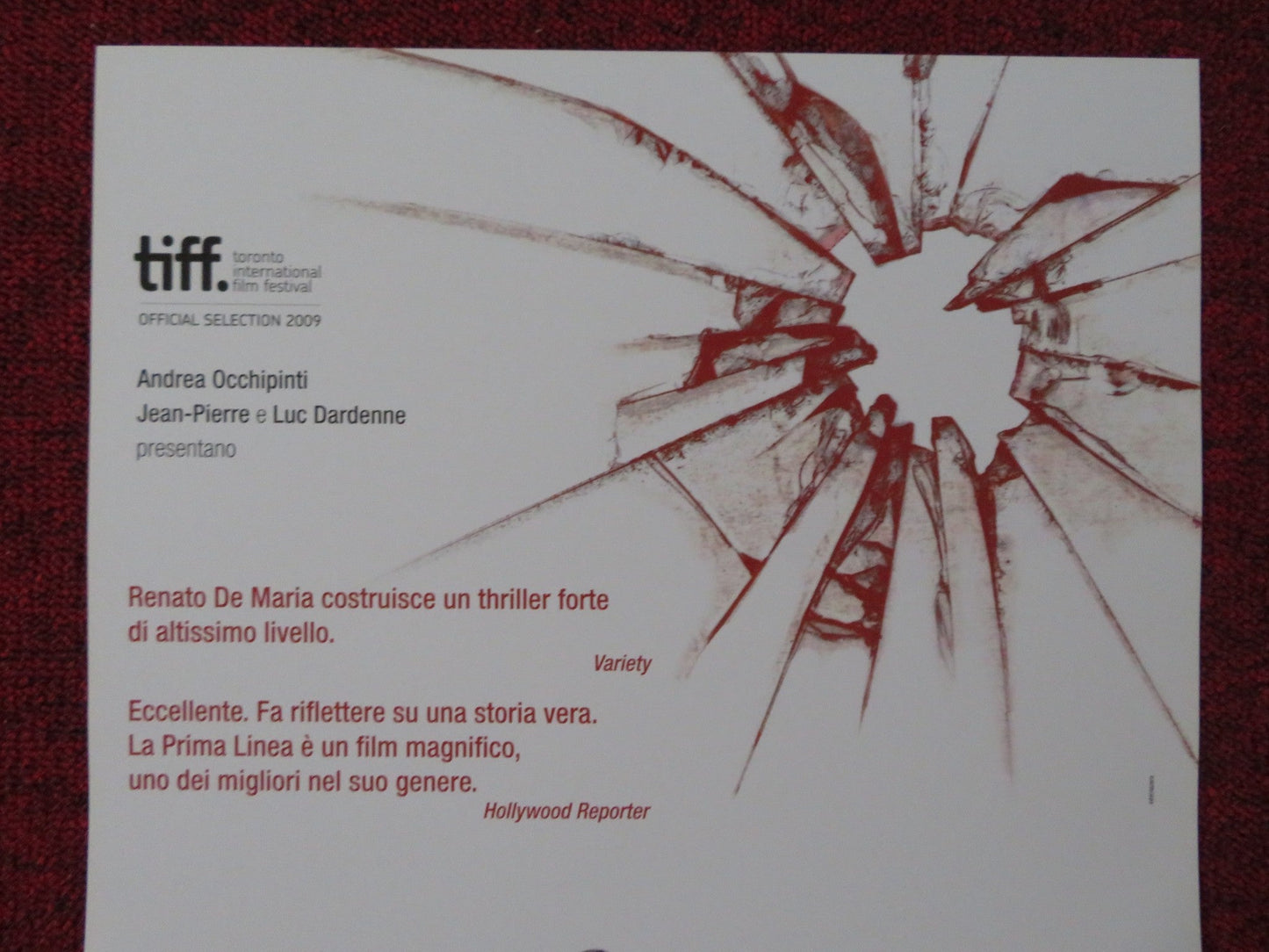 LA PRIMA LINEA ITALIAN LOCANDINA POSTER RICCARDO SCAMARCIO G. MEZZOGIORNO 2009 Rendezvous Cinema Movie posters