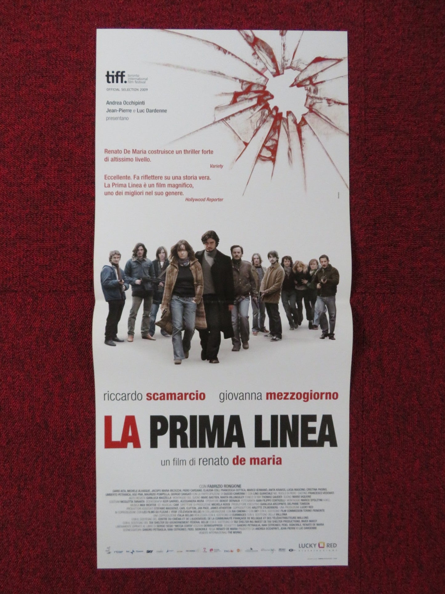LA PRIMA LINEA ITALIAN LOCANDINA POSTER RICCARDO SCAMARCIO G. MEZZOGIORNO 2009 Rendezvous Cinema Movie posters