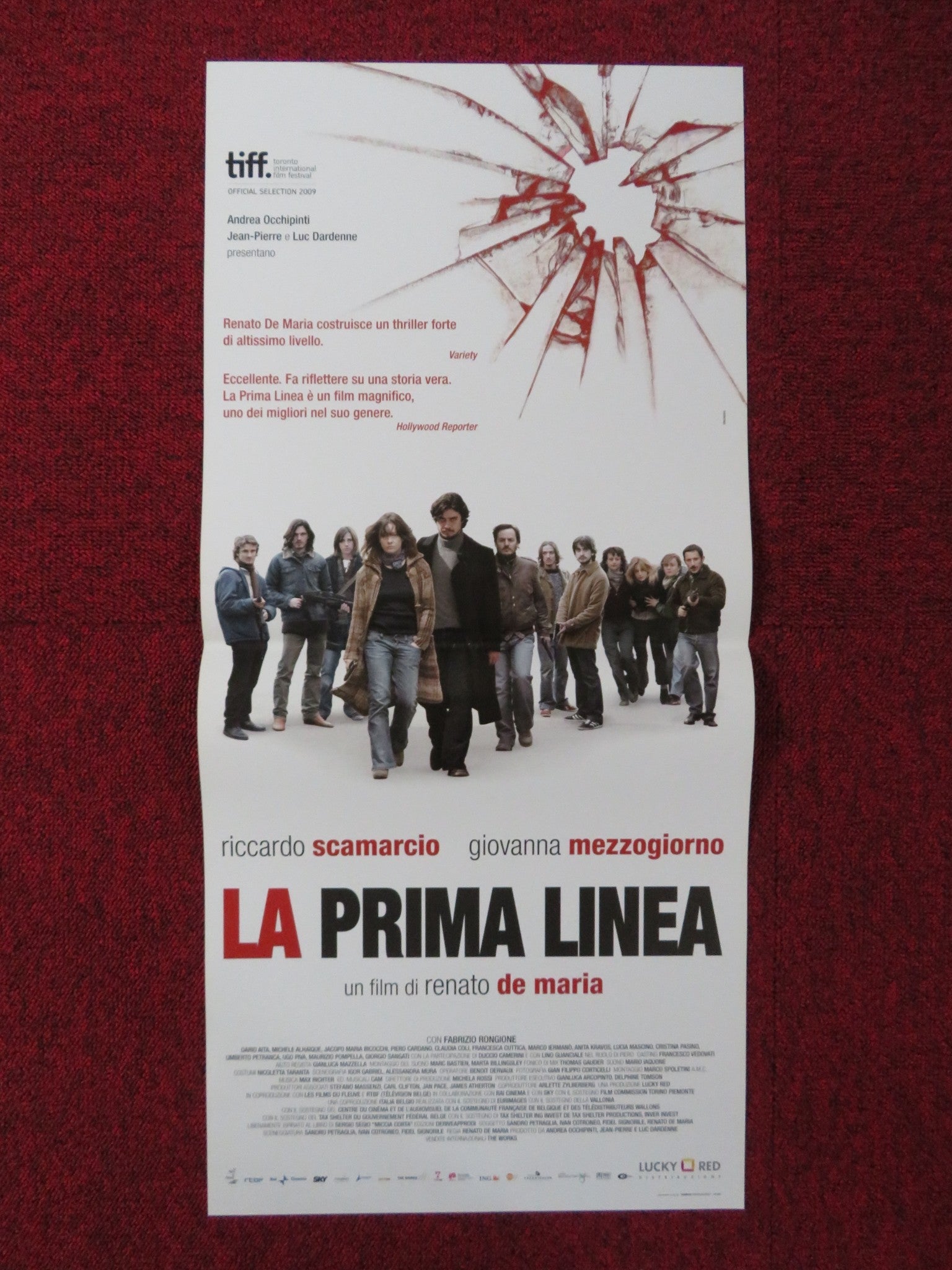 LA PRIMA LINEA ITALIAN LOCANDINA POSTER RICCARDO SCAMARCIO G. MEZZOGIORNO 2009 Rendezvous Cinema Movie posters