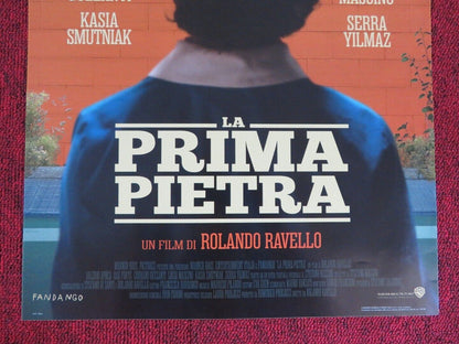 LA PRIMA PIETRA ITALIAN LOCANDINA (26.5"x12.5") POSTER VALERIO APREA 2018 Movie posters
