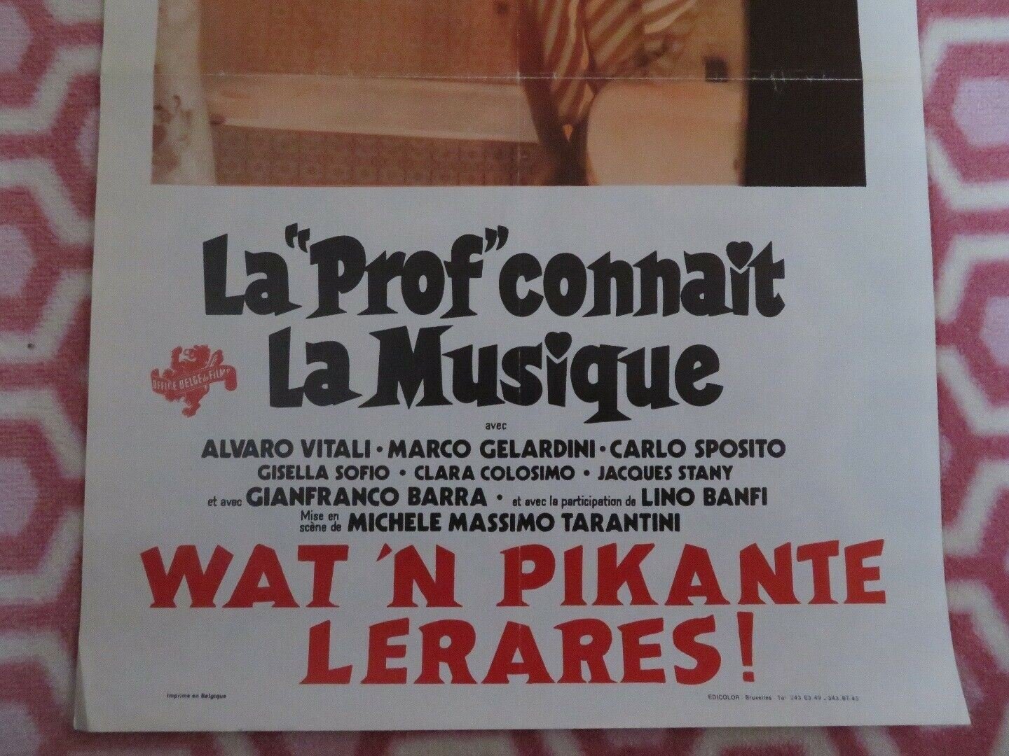LA 'PROF' CONNAIT LA MUSIQUE BELGIUM (21.5"x 14") POSTER EDWIGE FENECH 1978 - Rendezvous Cinema