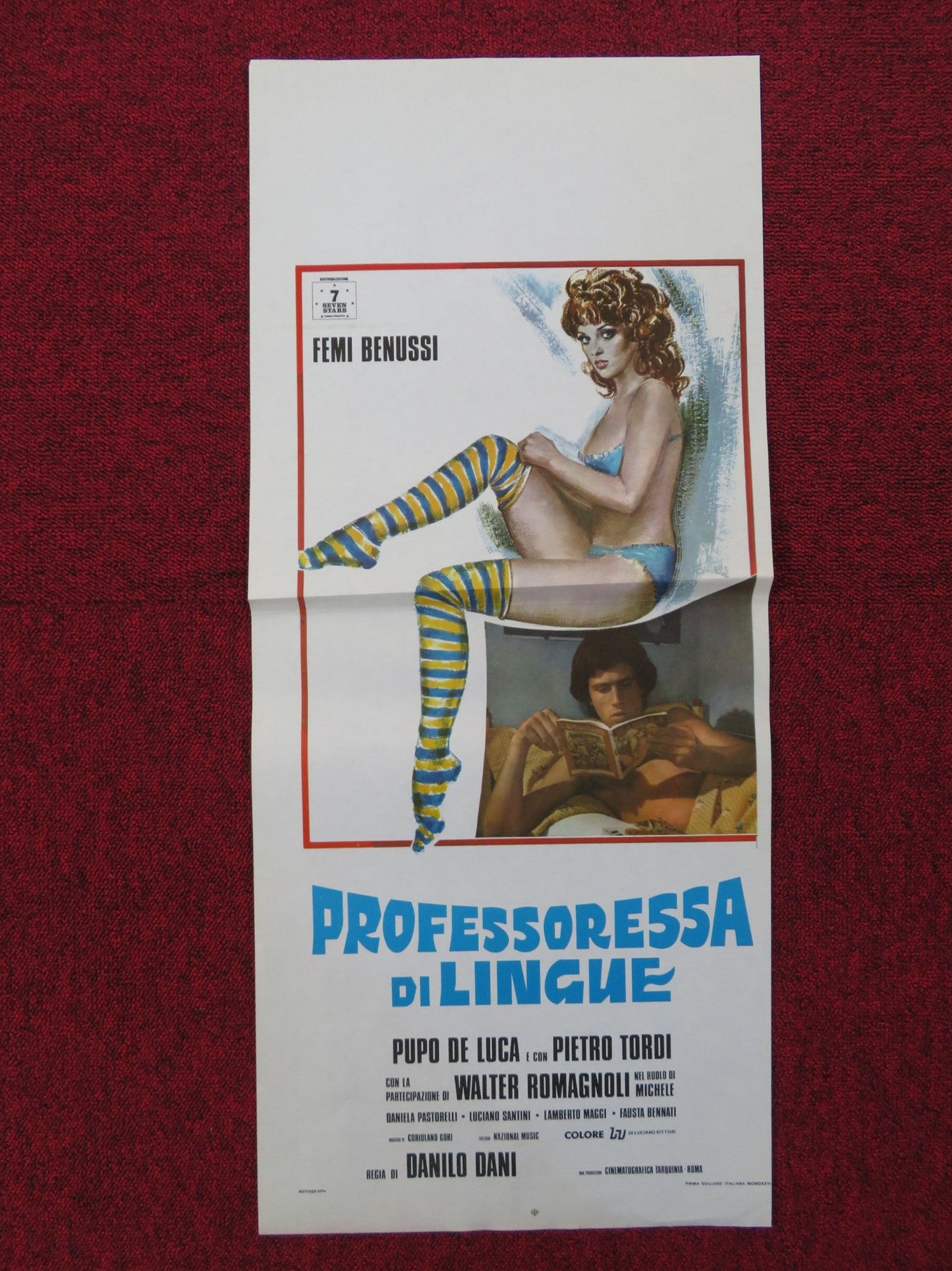 LA PROFESSORESSA DI LINGUE ITALIAN LOCANDINA POSTER FEMI BENUSSI DE LUCA 1976 Rendezvous Cinema Movie posters